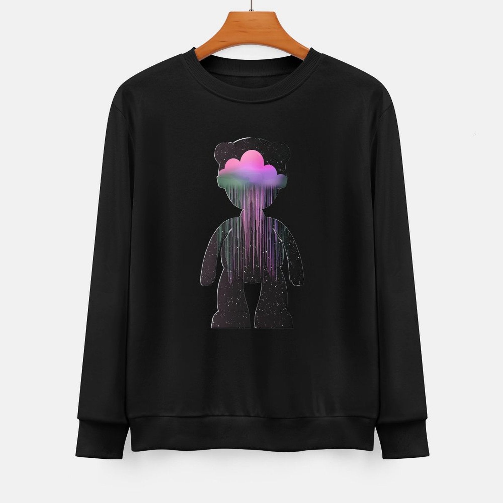 Long Sleeve With Front PatternMidweight Plain